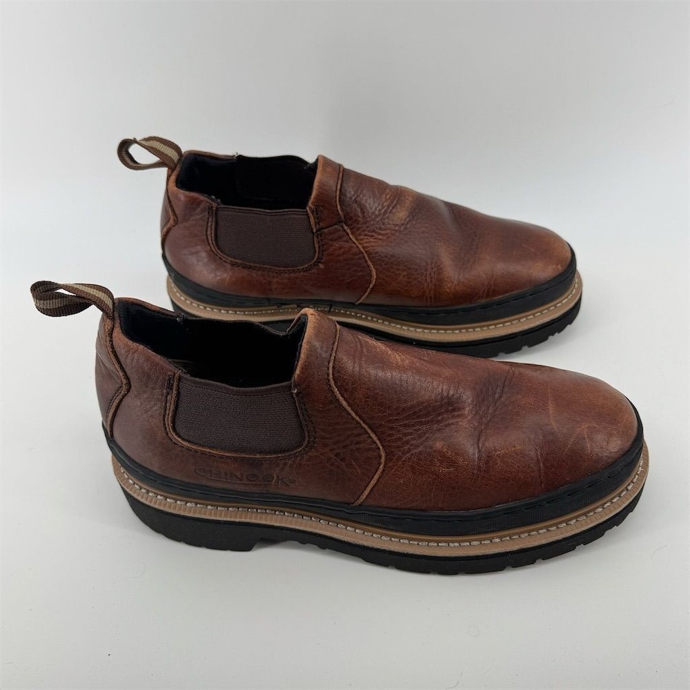 Chinook Workhorse‎ Romeo Men's Brown Slip-On Shoes Size 8.5 Casual
